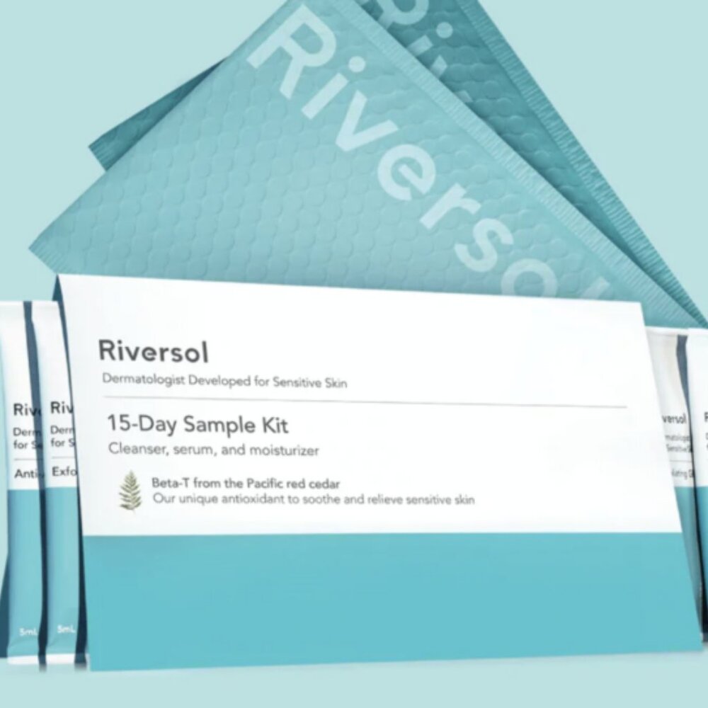 15-30 Day Supply Riversol Cleanser, Serum Moisturizer Set Concentrate Anti Aging